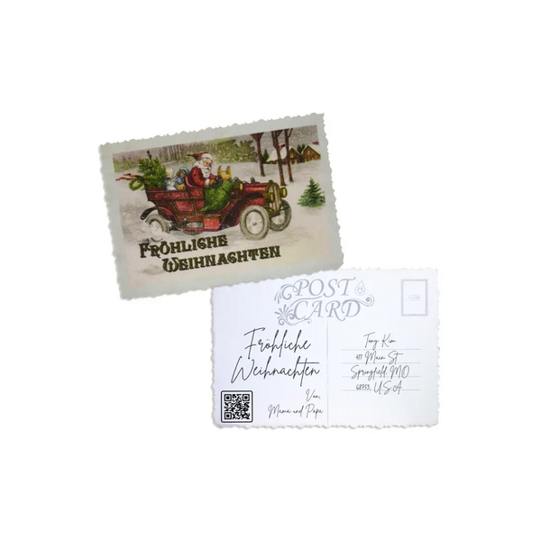 Elegant Christmas Postcard - Kaio-Cards