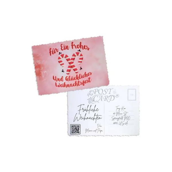 Elegant Christmas Postcard - Kaio-Cards