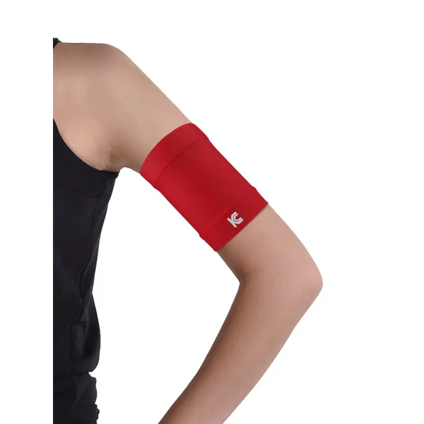 glucose sensor protective armband red color adjustable band for secure glucose sensor during sports