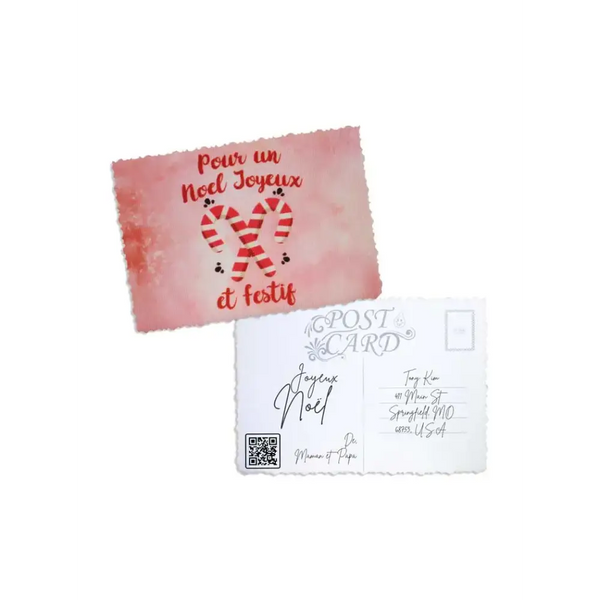 Elegant Christmas Postcard - Kaio-Cards