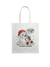 diabetes awareness christmas tote bag snowman design reusable bag for carrying diabetes supplies and gifts