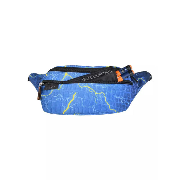 Insulin cooling travel bag for diabetics with blue design and integrated cooling system.