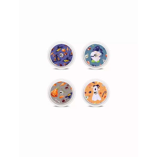 Halloween-themed Freestyle Libre 1 & 2 sensor stickers set.