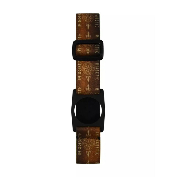 Freestyle Libre 2 Armband Viking Edition with Viking runes and symbols design.