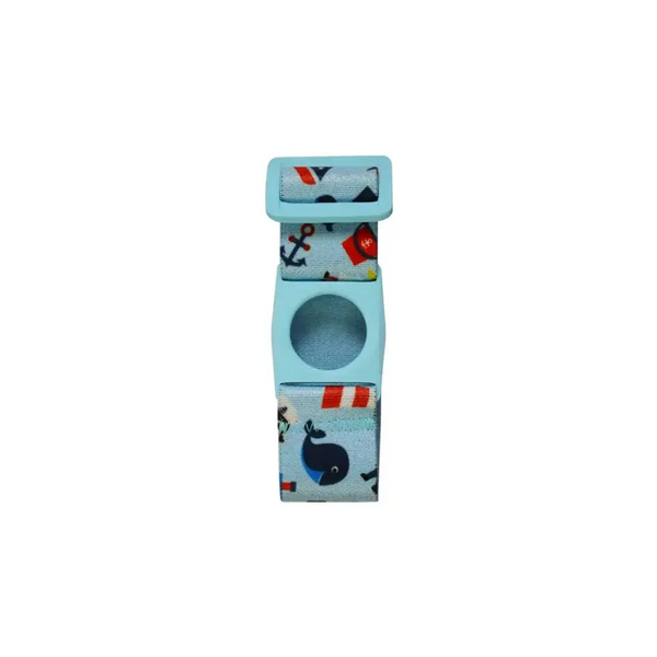 Freestyle Libre 3 sensor armband for children with playful nautical design.