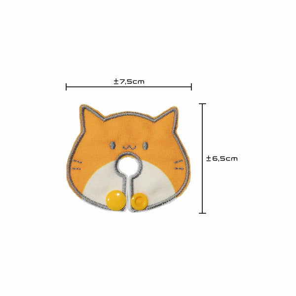 pediatric g tube protective pad cat design dimensions showing size and fit for secure placement around stoma