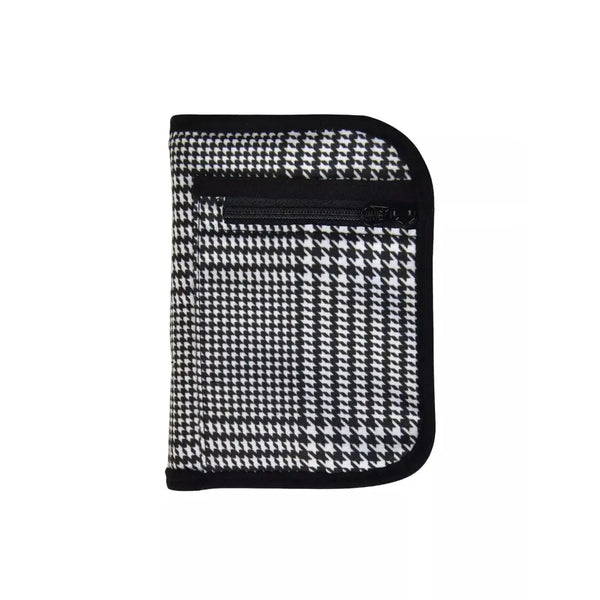 Compact diabetic travel case with modern design for organizing glucose meter, tablets, and needles.