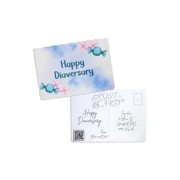 Diaversary Postcards - Kaio Cards