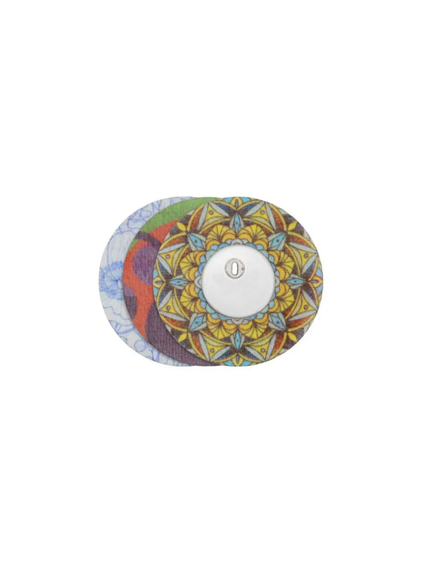 Nature Mix patch on a FreeStyle Libre 3 sensor