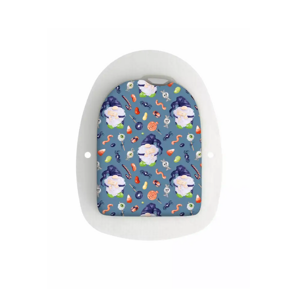 Omnipod POD Halloween Edition sticker on insulin pump