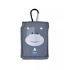 Insulin pump pouch for kids with hippo design and carabiner.
