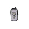 Kid-friendly vertical insulin pump case with cute cat print, includes Dia-Cool pack, fits belts.