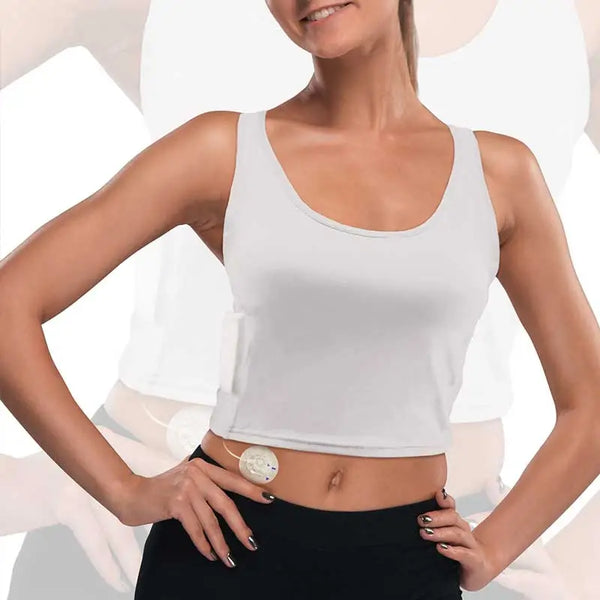 Crop top da donna per microinfusore di insulina - Dia-Crop Top