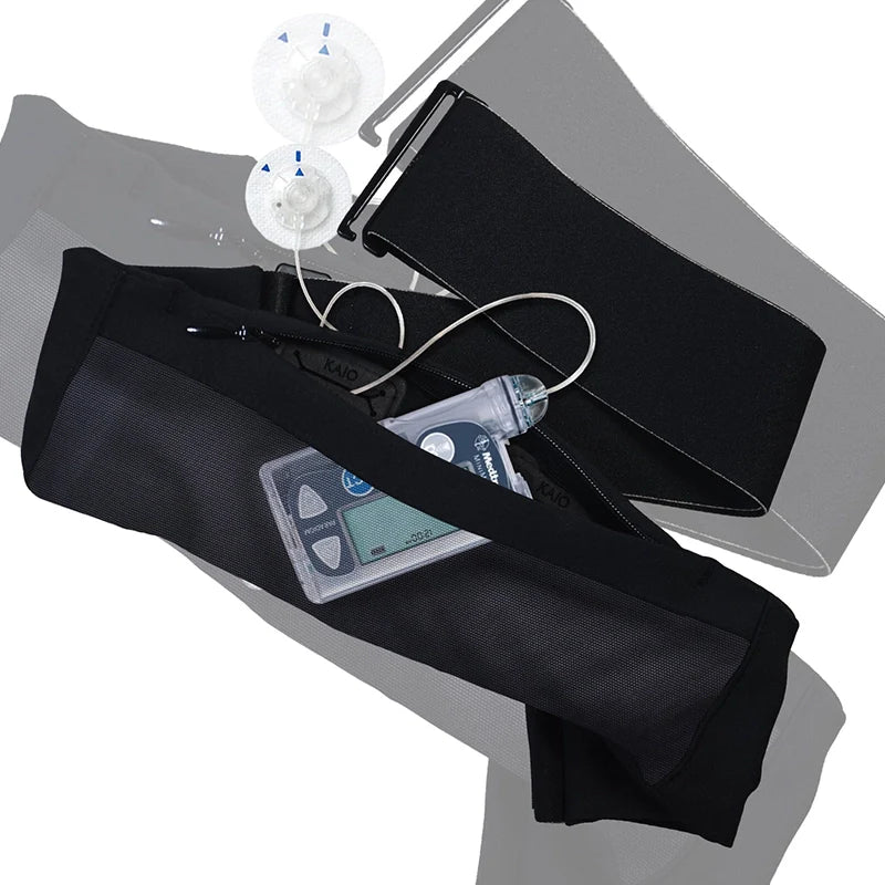 Adjustable Insulin Pump Belt with Window - Dia-Belt Mesh Window Immagine