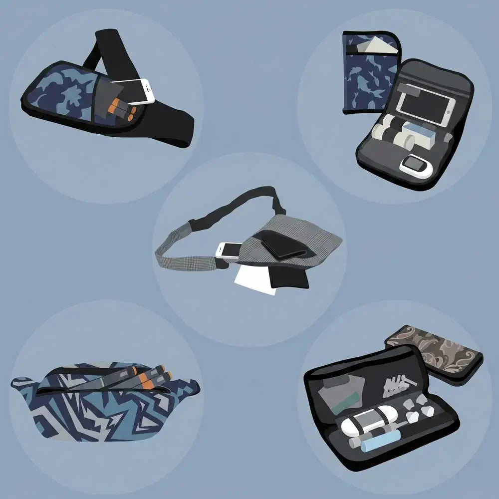 Bags, cases, kit bags and cooling wallets for carrying diabetes supplies Immagine
