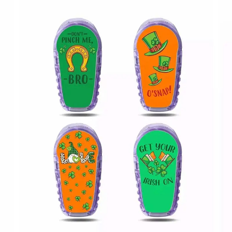 Blood Glucose Sensor Stickers - St. Patrick’s Day Edition Immagine