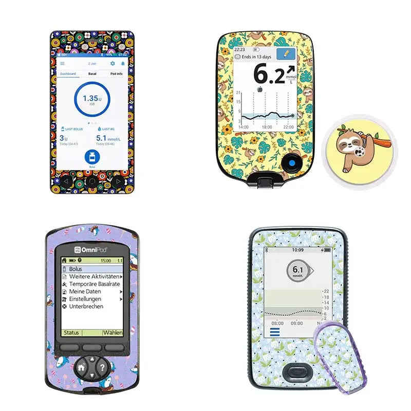 Diabetes Management Devices Stickers Immagine