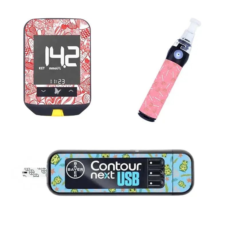 Glucose Meter and Lancing Device Stickers Immagine