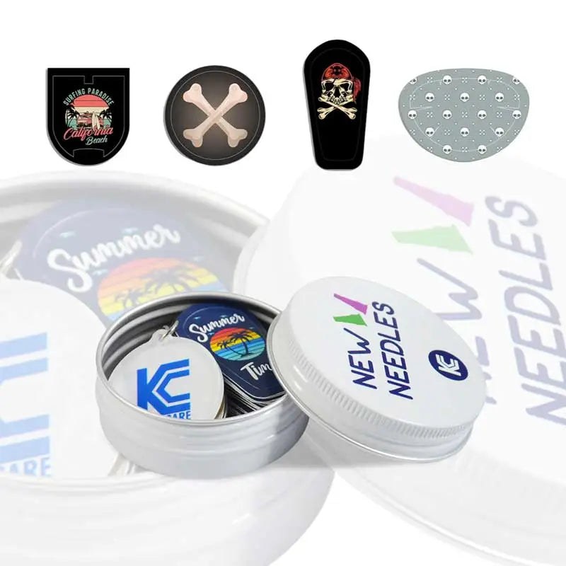 Glucose Sensor Stickers Serie in Reusable Tin Can - Male Series Immagine