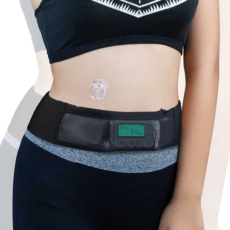 Insulin Pump Waist Belt with Window- Dia-Bellyband Mesh Window Immagine
