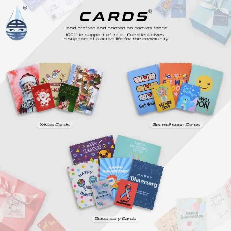 Kaio-Cards, an extensive greeting cards and tags collection printed on canvas Immagine
