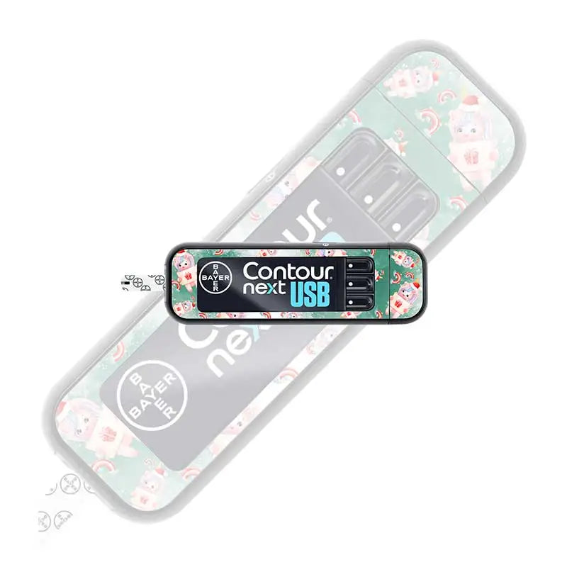 decorative sticker for blood glucose meter with colorful design Immagine