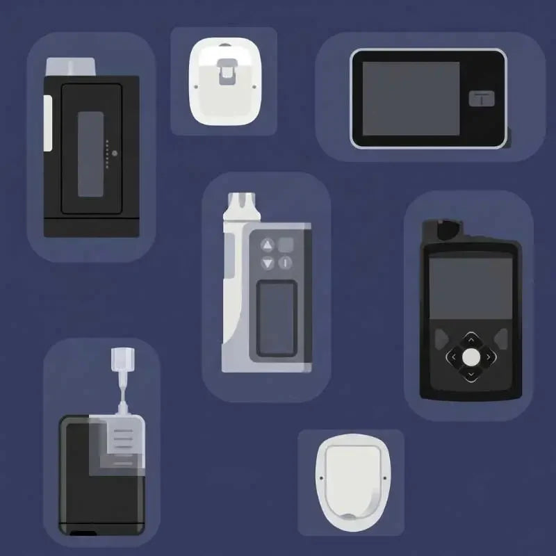 Different insulin pumps for finding compatible pump accessories Immagine