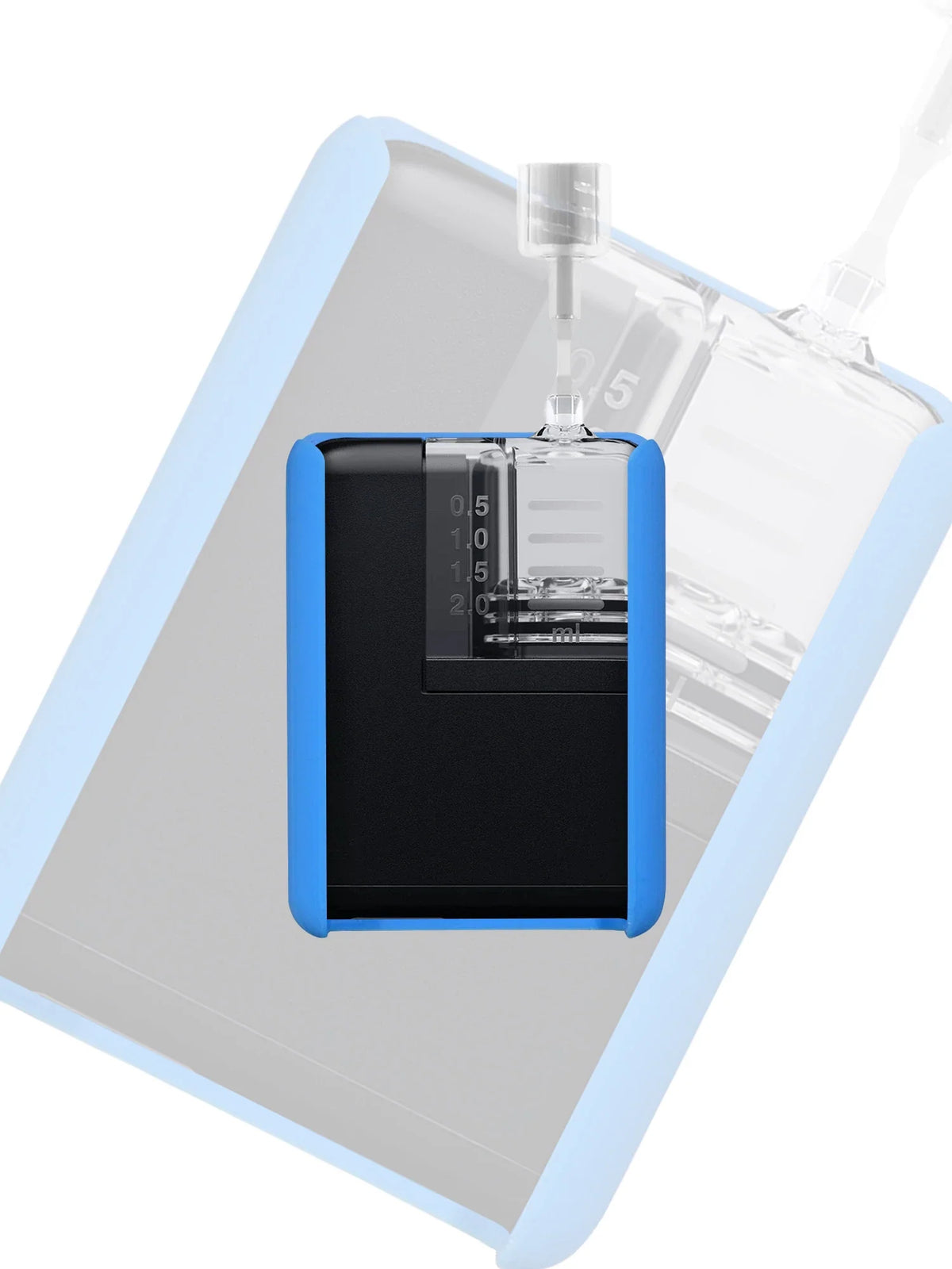 Blue Dia-Mobi Clip with Tandem Mobi insulin pump Immagine