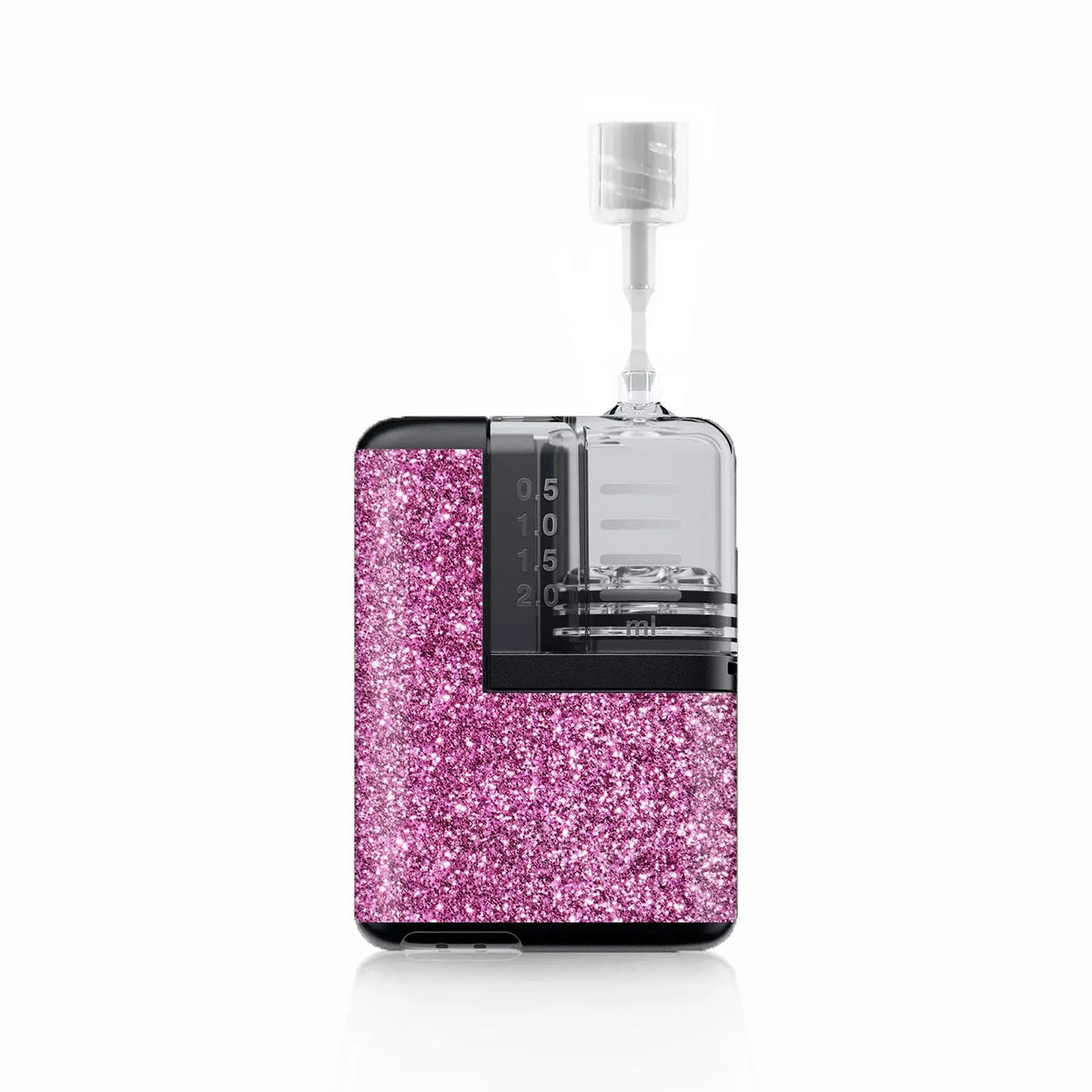 Pink Glitter sticker applied to a Tandem Mobi insulin pump Immagine