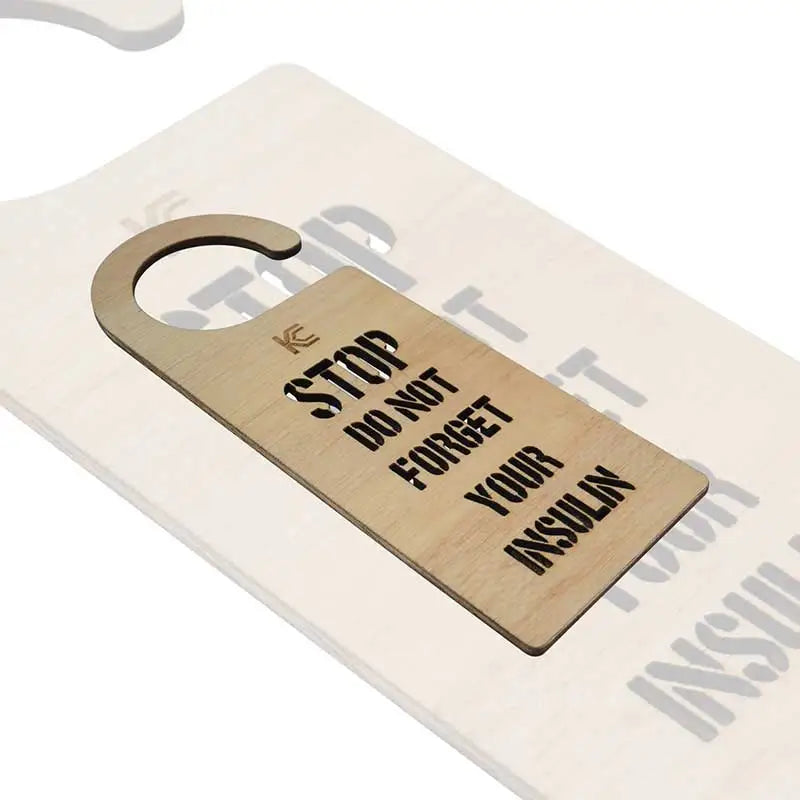 The perfect visible reminder for Diabetics - Kaio-Door Hanger Immagine