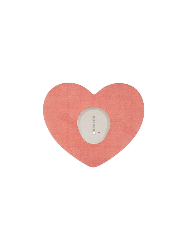Dexcom G7 heart shape adhesive patch for kids CGM sensor with soft edges and strong adhesive support