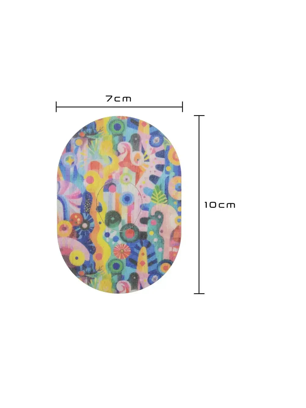 Cerotto adesivo per Dexcom G7, fantasia Ethereal Bloom, dimensioni 7 x 10 cm