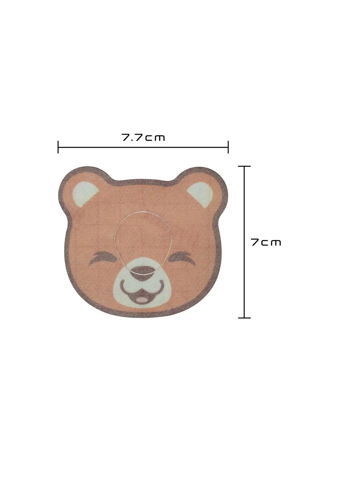 Cerotto adesivo per bambini per Dexcom G7, forma orsetto, dimensioni 7,7 x 7 cm