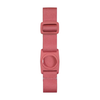 Dexcom G7 blood glucose sensor adjustable armband with rotating clip in Barbie pink for children's diabetes management.