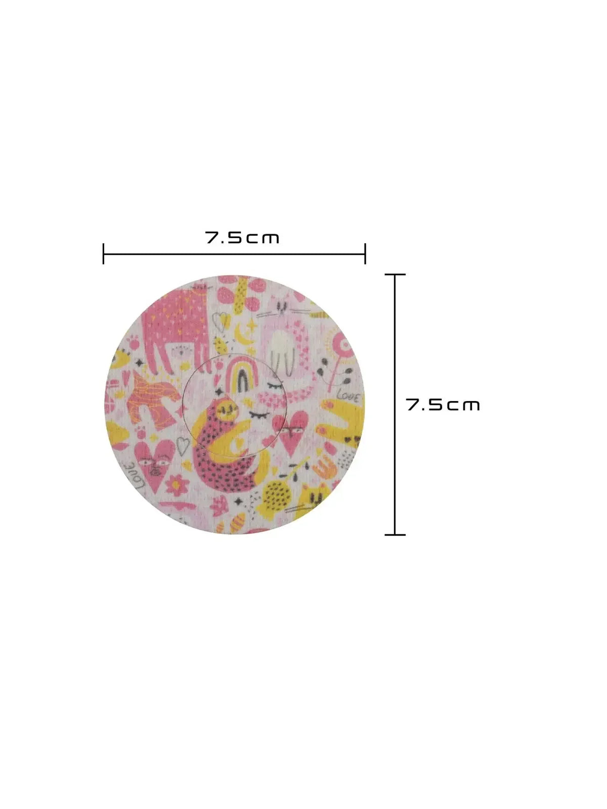 Cerotto adesivo per FreeStyle Libre 2, fantasia Catch the Love, dimensioni 7,5 x 7,5 cm