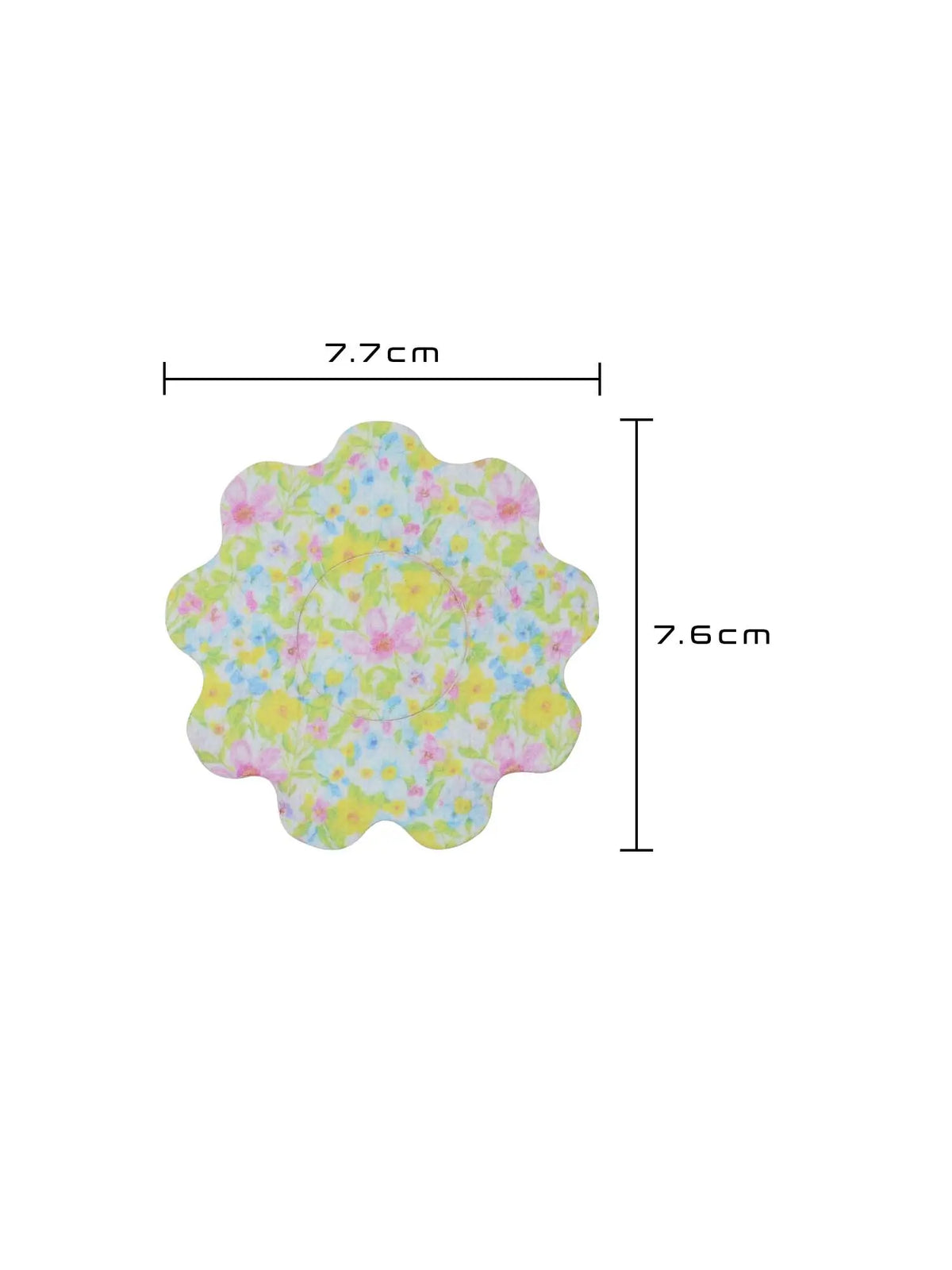 Cerotto adesivo per bambini per FreeStyle Libre 2, forma fiore, dimensioni 7,7 x 7,6 cm