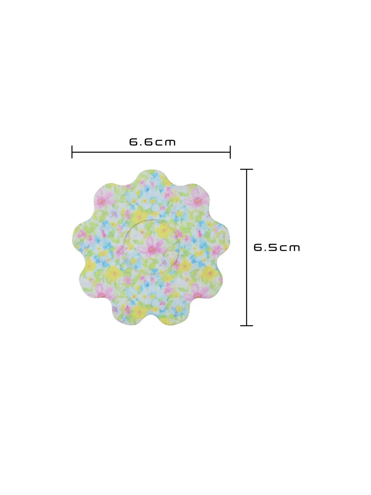 Cerotto adesivo per bambini per FreeStyle Libre 3, forma fiore, dimensioni 6,6 x 6,5 cm