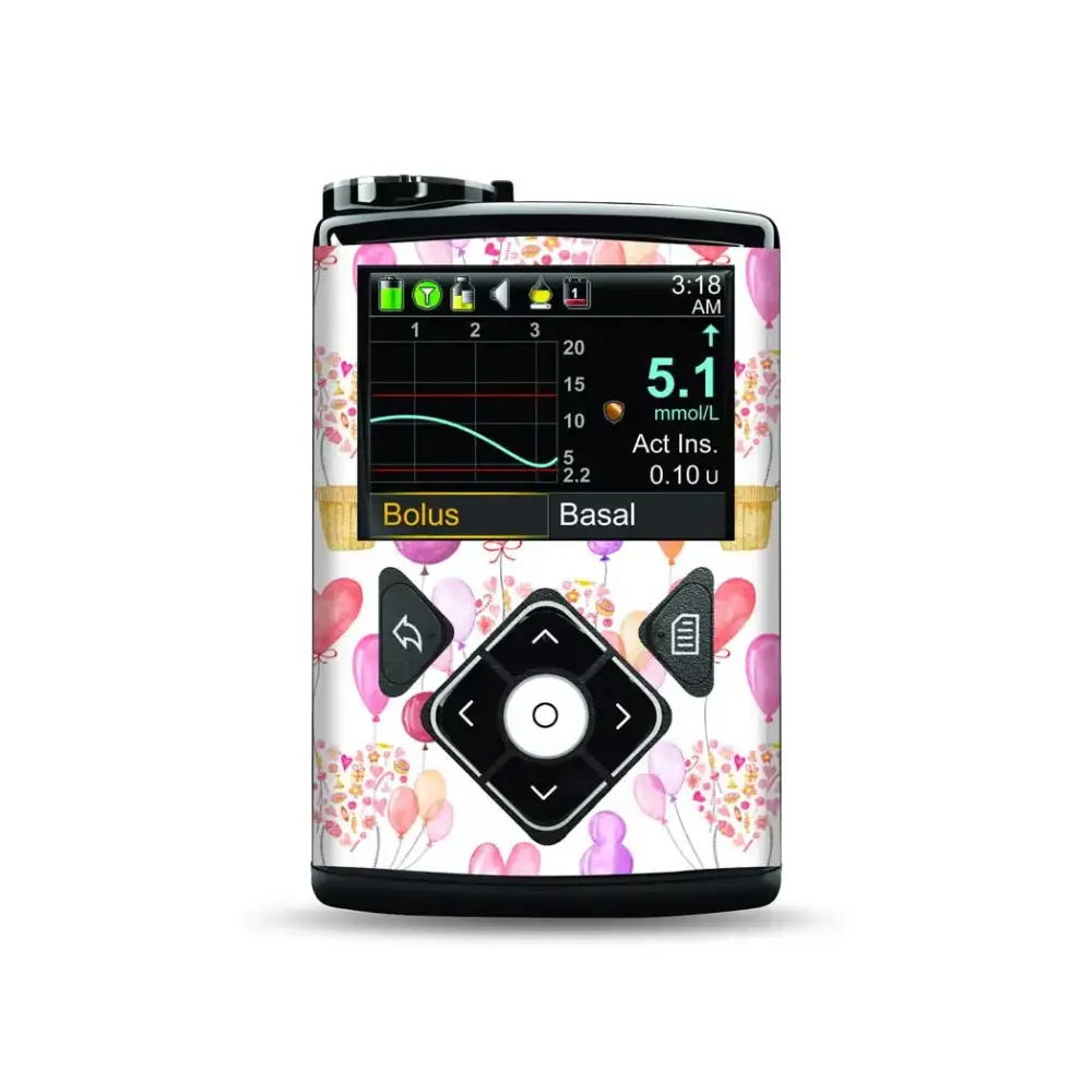 Medtronic MiniMed Insulin Pump Stickers- Valentine