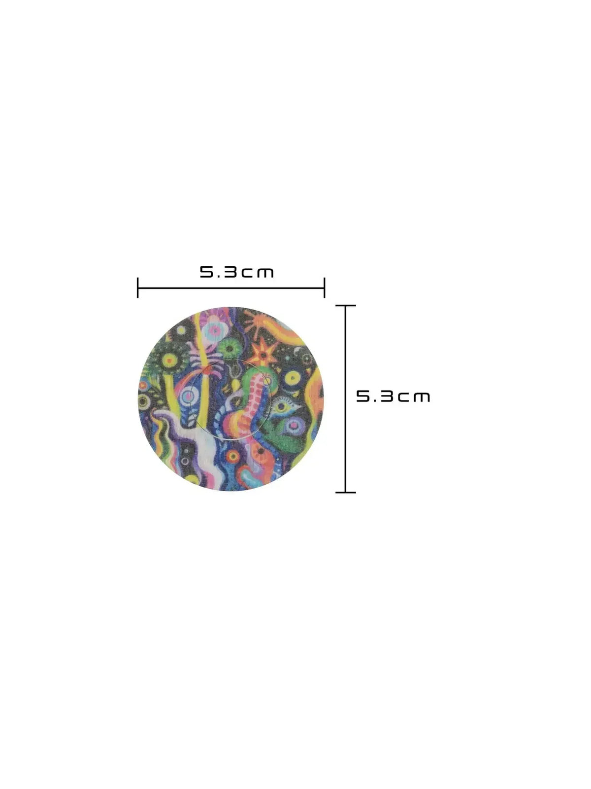 Cerotto adesivo per FreeStyle Libre 3, fantasia Lucid Echo, dimensioni 5,3 x 5,3 cm