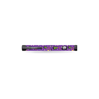 Novopen Echo insulin pen with Christmas-themed sticker featuring trees and candy canes.
