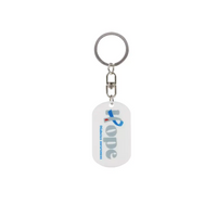 Medical Awareness Keychain promoting Diabetes Awareness, featuring durable design and advocacy motifs.