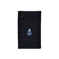 Black cooling wallet for 1 insulin vial with zipper and water evaporation cooling technology
