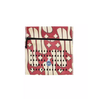 Insulin cooler travel case designed for 3 insulin vials or eye drops, Dia-Cool, with abstract pattern and zipper.