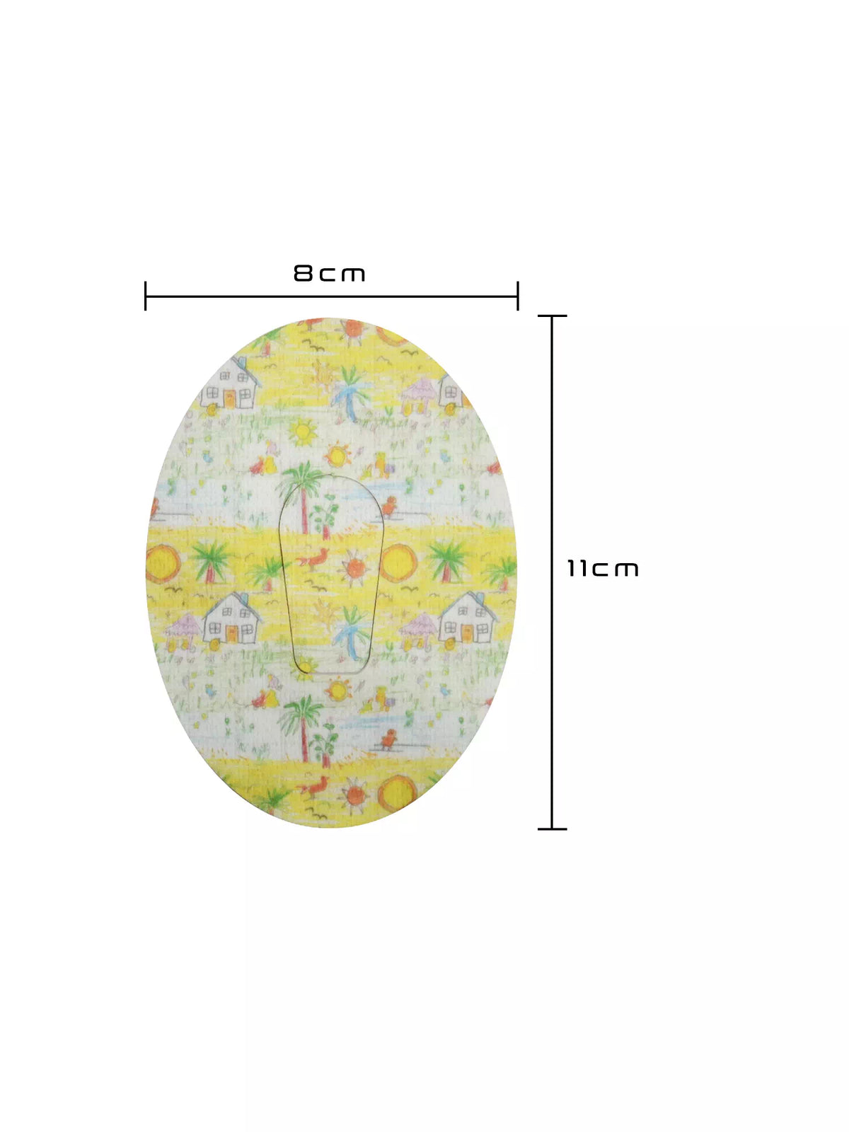 Cerotto adesivo per Dexcom G6, fantasia Childhood Memories, dimensioni 8 x 11 cm