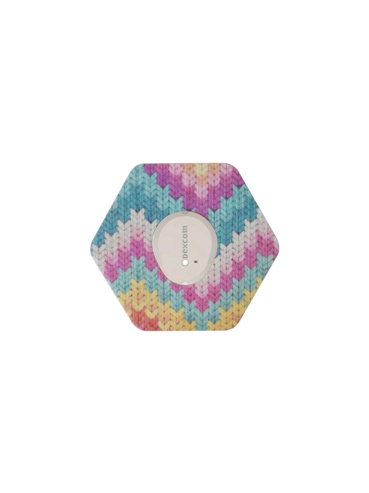 Cerotto adesivo per Dexcom G7, forma esagonale, fantasia Mosaic Drift
