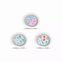 Winter-themed Dexcom G7 sensor stickers, featuring festive designs.