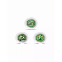 St. Patrick's Day Dexcom G7 sensor stickers with festive designs.