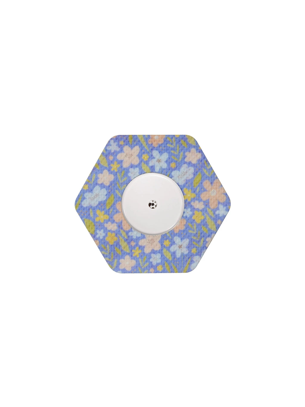 Cerotto adesivo per FreeStyle Libre 2, forma esagonale, fantasia Meadow Flowers & Leaves