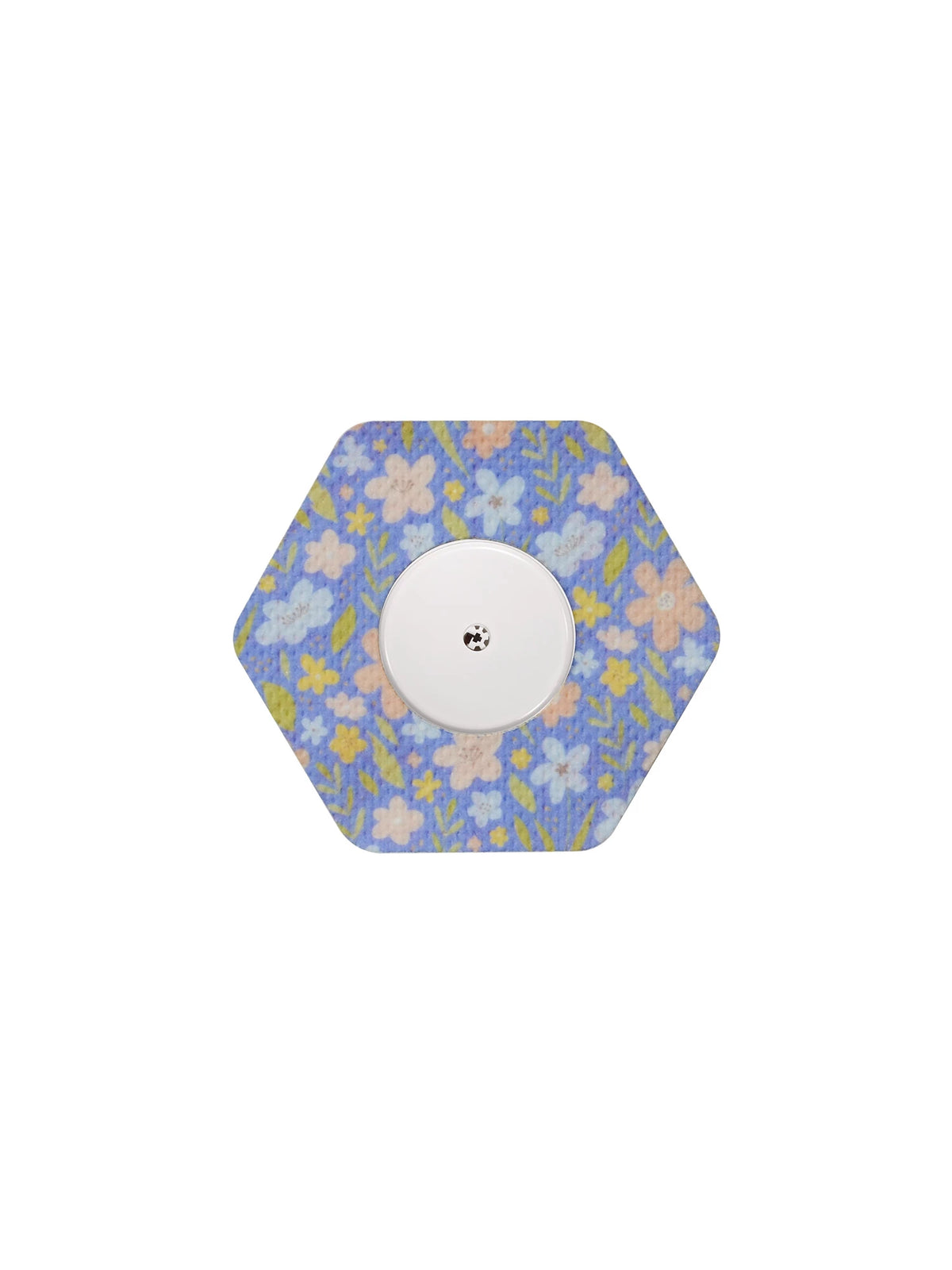 Cerotto adesivo per FreeStyle Libre 2, forma esagonale, fantasia Meadow Flowers & Leaves