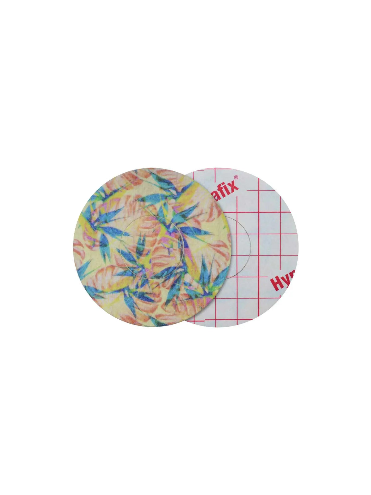Cerotto adesivo per FreeStyle Libre 2, fantasia Tequila Sunrise, fronte e retro con pellicola